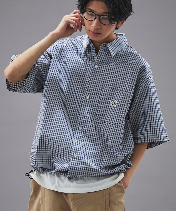 聯名 UMBRO 刺繡格子襯衫