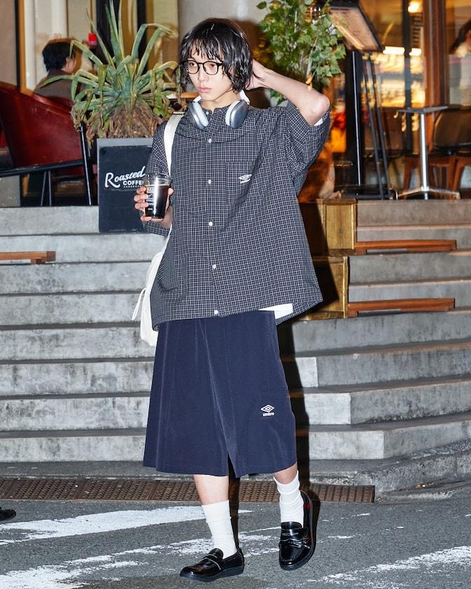 聯名 UMBRO 刺繡格子襯衫