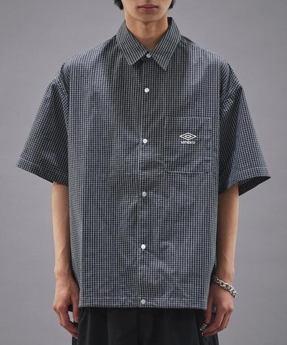 聯名 UMBRO 刺繡格子襯衫