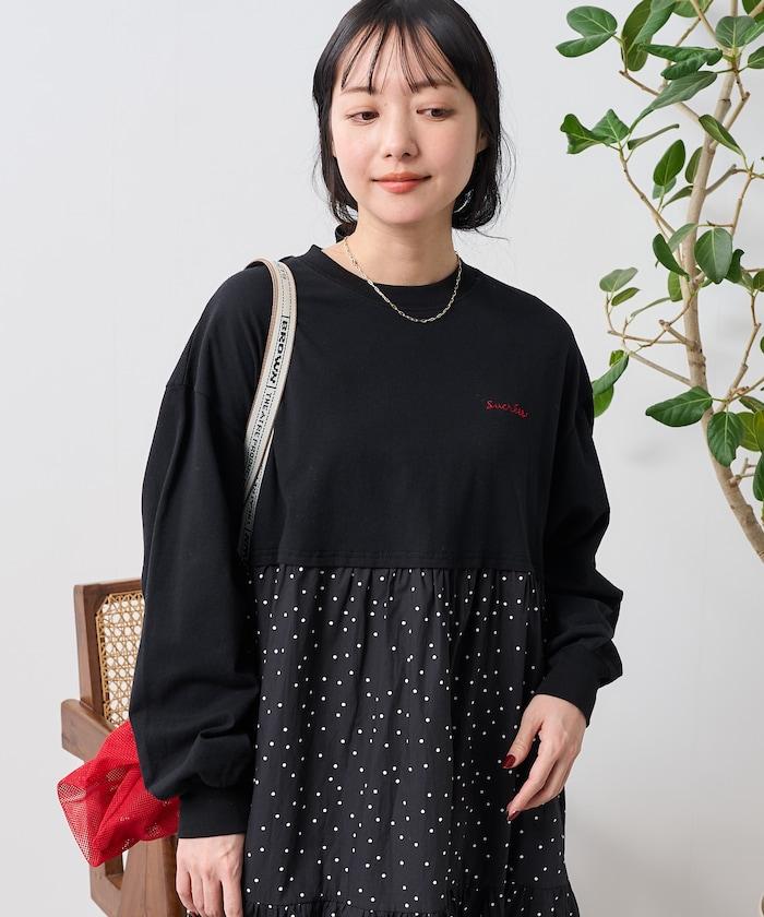 圓點連衣裙