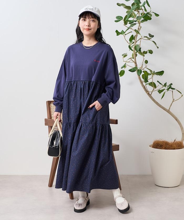 圓點連衣裙