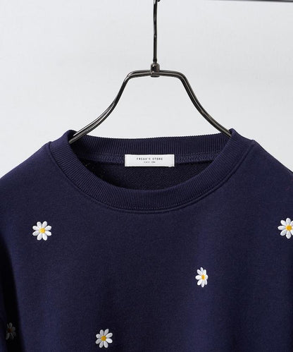 雛菊刺繡衛衣