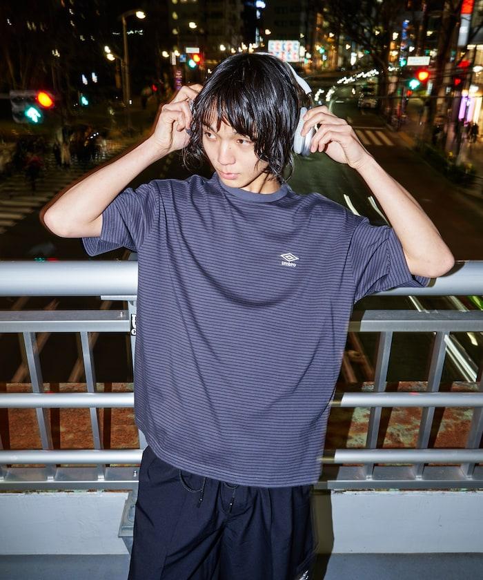聯名 UMBRO 條紋圓領T恤【限定推出】