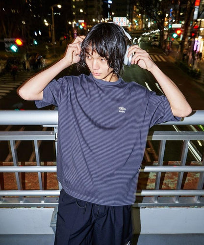聯名 UMBRO 條紋圓領T恤【限定推出】