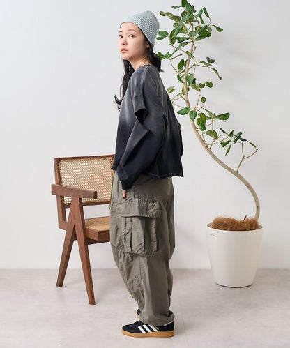 粉末漂白 剪裁開衩衛衣