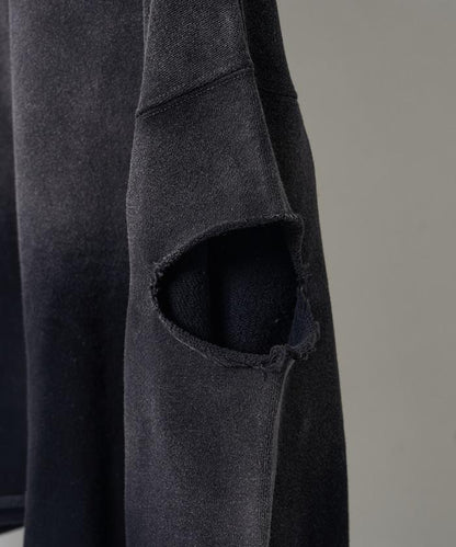 粉末漂白 剪裁開衩衛衣