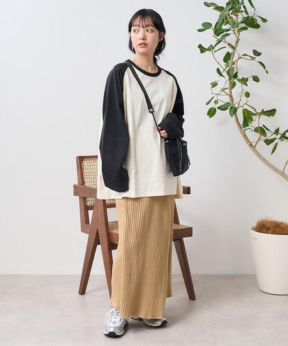 配色拉格朗T-shirt