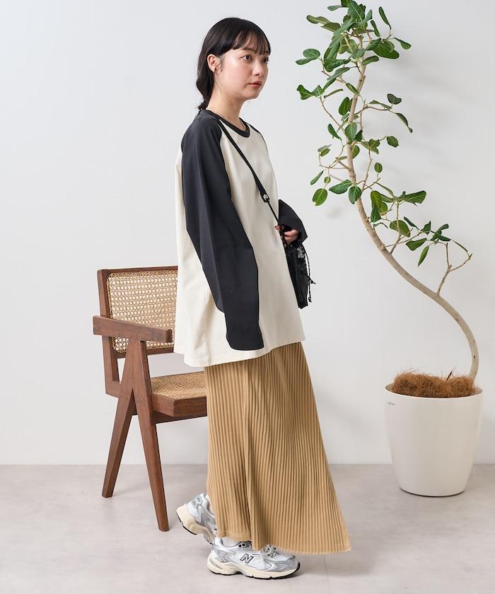 配色拉格朗T-shirt
