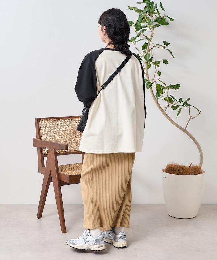 配色拉格朗T-shirt
