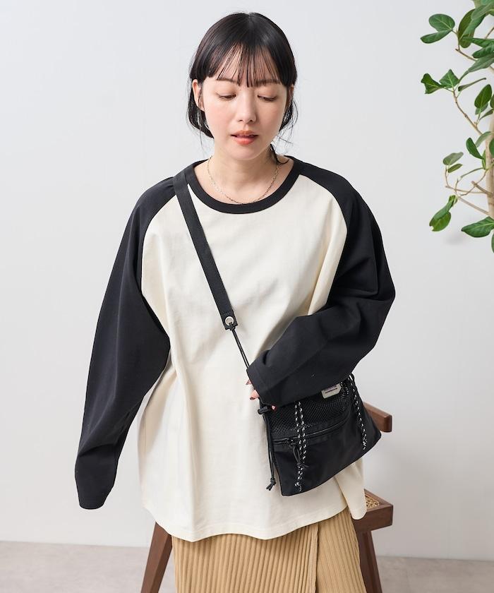 配色拉格朗T-shirt