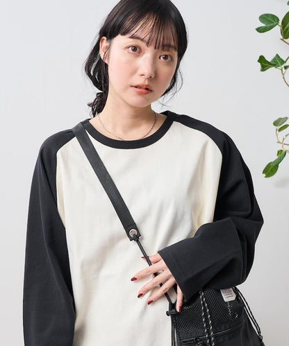 配色拉格朗T-shirt
