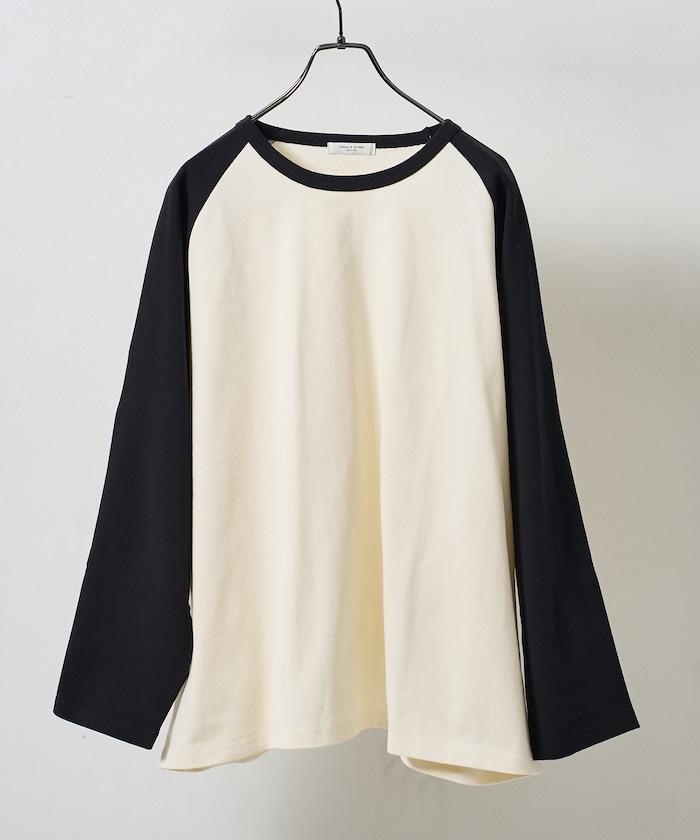 配色拉格朗T-shirt