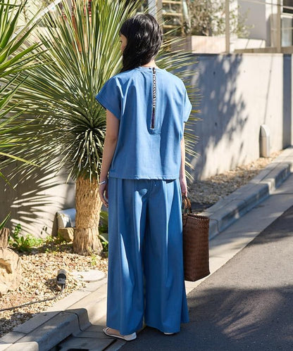 法式短袖 褲裝套裝 混搭