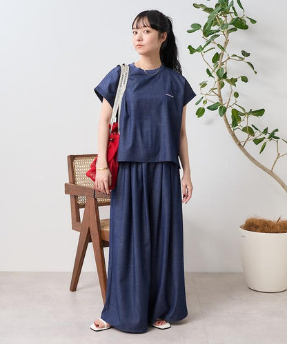 法式短袖 褲裝套裝 混搭