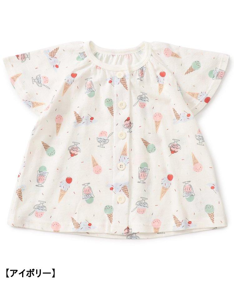 冰淇淋圖案開襟睡衣