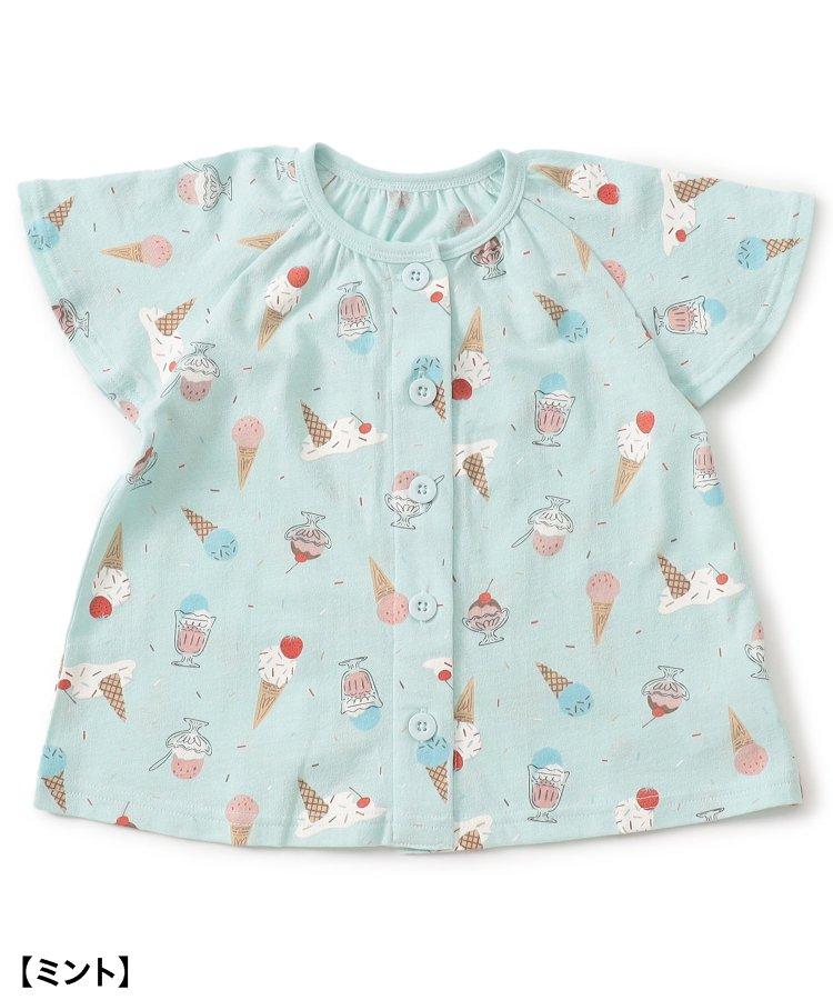 冰淇淋圖案開襟睡衣