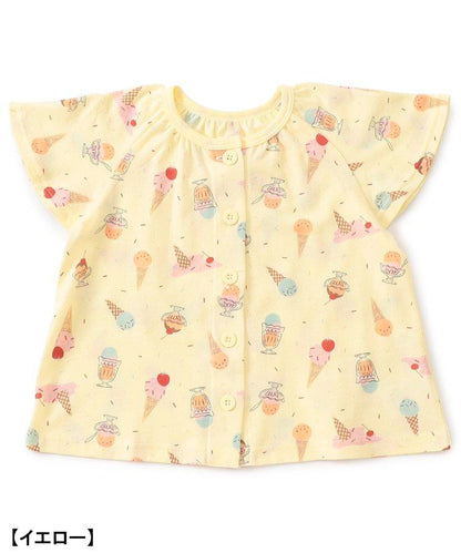 冰淇淋圖案開襟睡衣