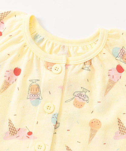 冰淇淋圖案開襟睡衣