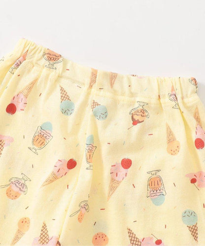 冰淇淋圖案開襟睡衣