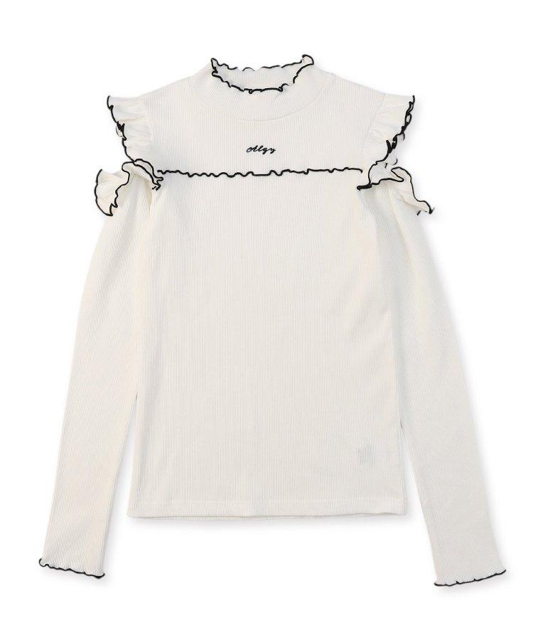 露肩條紋T-shirt
