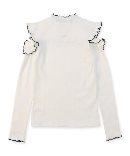 露肩條紋T-shirt