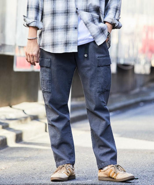 修身款 簡易 貨物褲