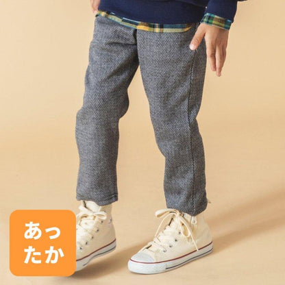 3柄4色裡絨修身T恤褲 九分褲