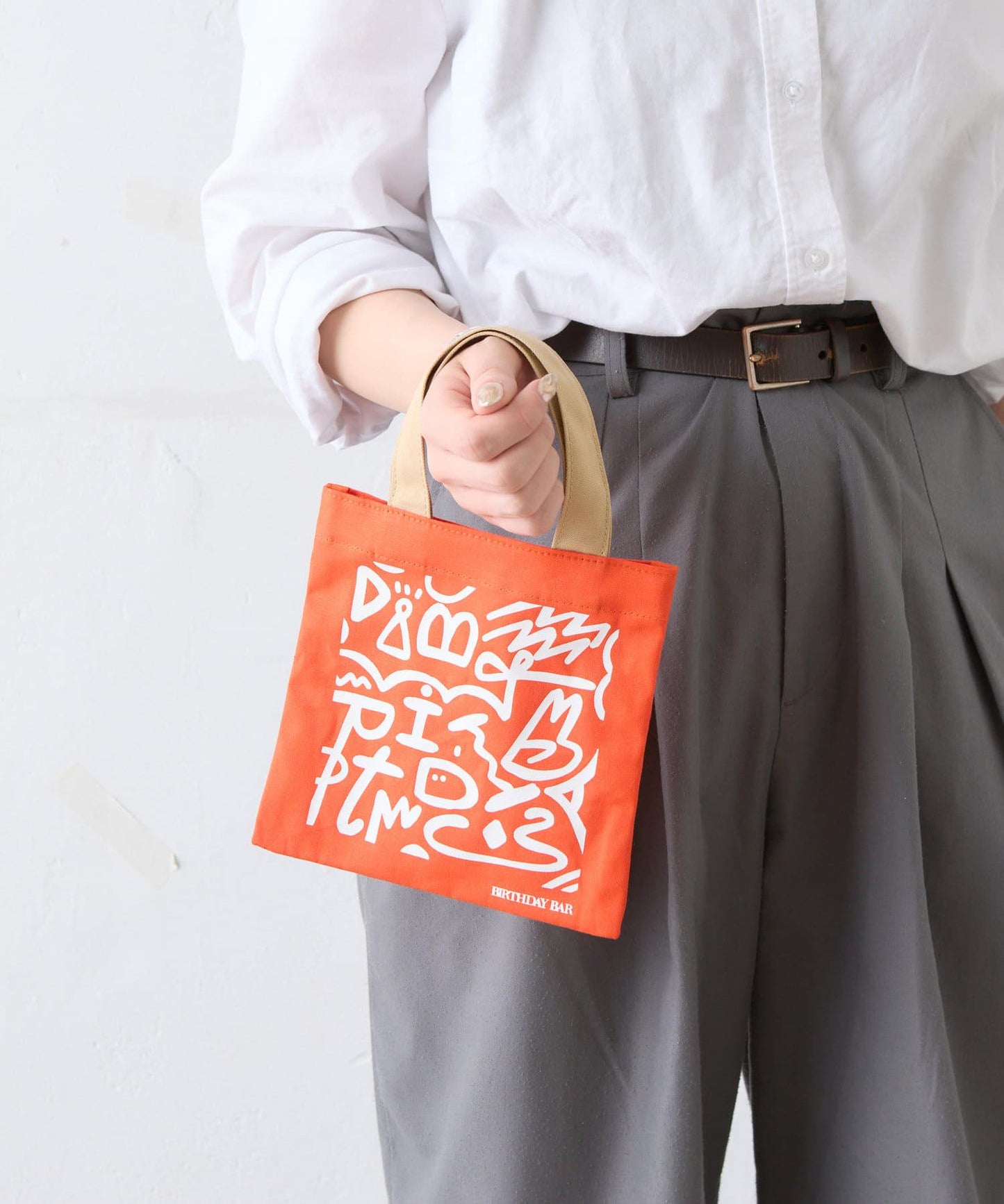 棉質迷你方形扁平包