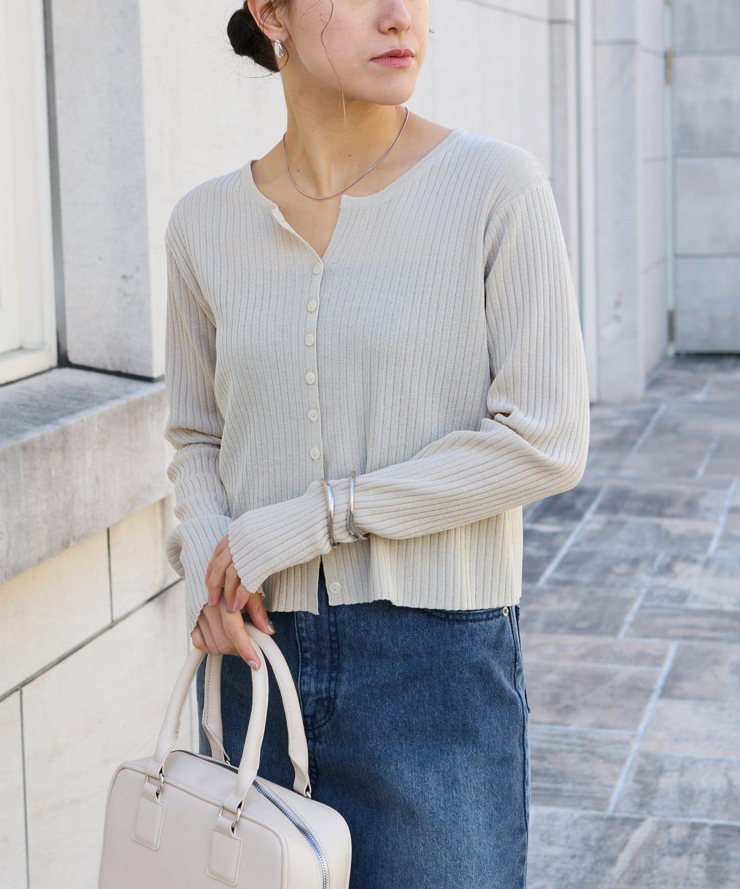 【SS】透明肋針開衫