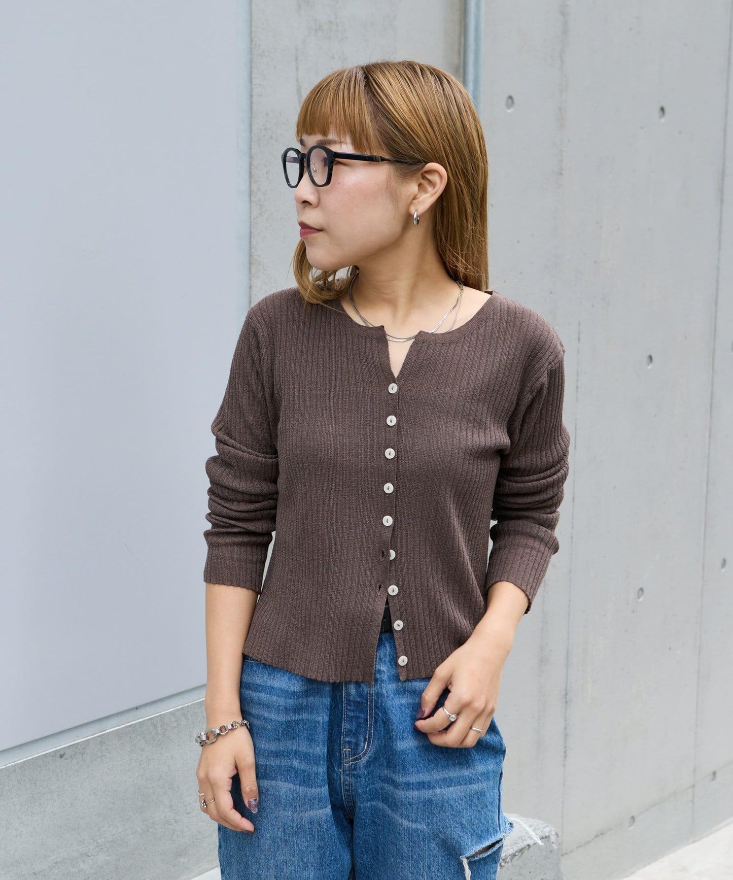 【SS】透明肋針開衫