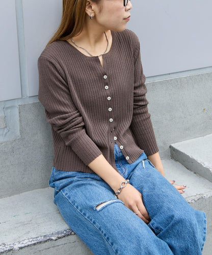 【SS】透明肋針開衫