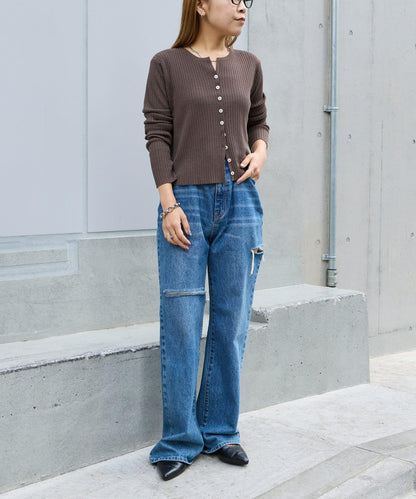 【SS】透明肋針開衫