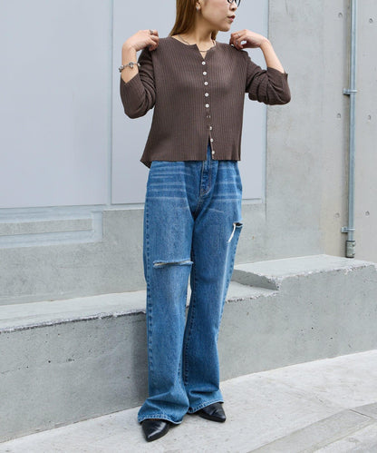 【SS】透明肋針開衫