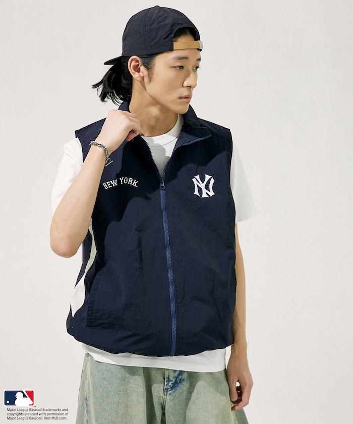 MLB 尼龍 立領拉鍊 馬甲