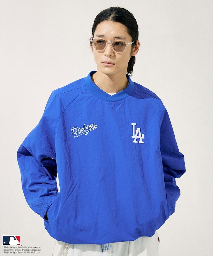 MLB 尼龍 拉鍊套頭衫