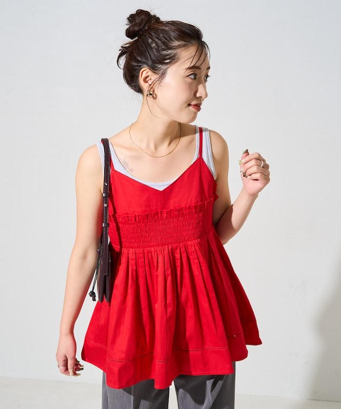 印度風捲邊吊帶長款上衣（可搭配套裝）