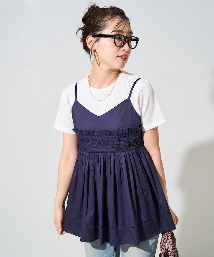 印度風捲邊吊帶長款上衣（可搭配套裝）