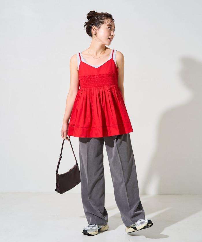 印度風捲邊吊帶長款上衣（可搭配套裝）