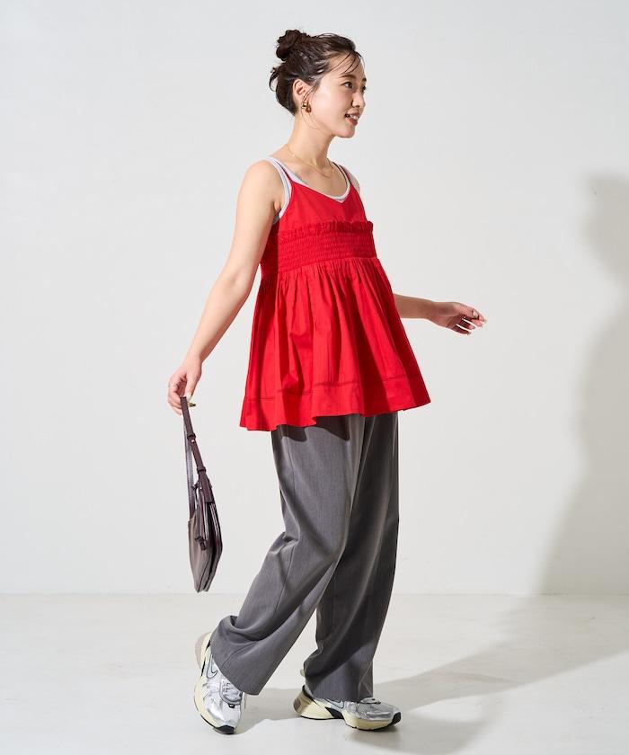 印度風捲邊吊帶長款上衣（可搭配套裝）