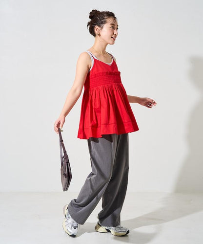 印度風捲邊吊帶長款上衣（可搭配套裝）