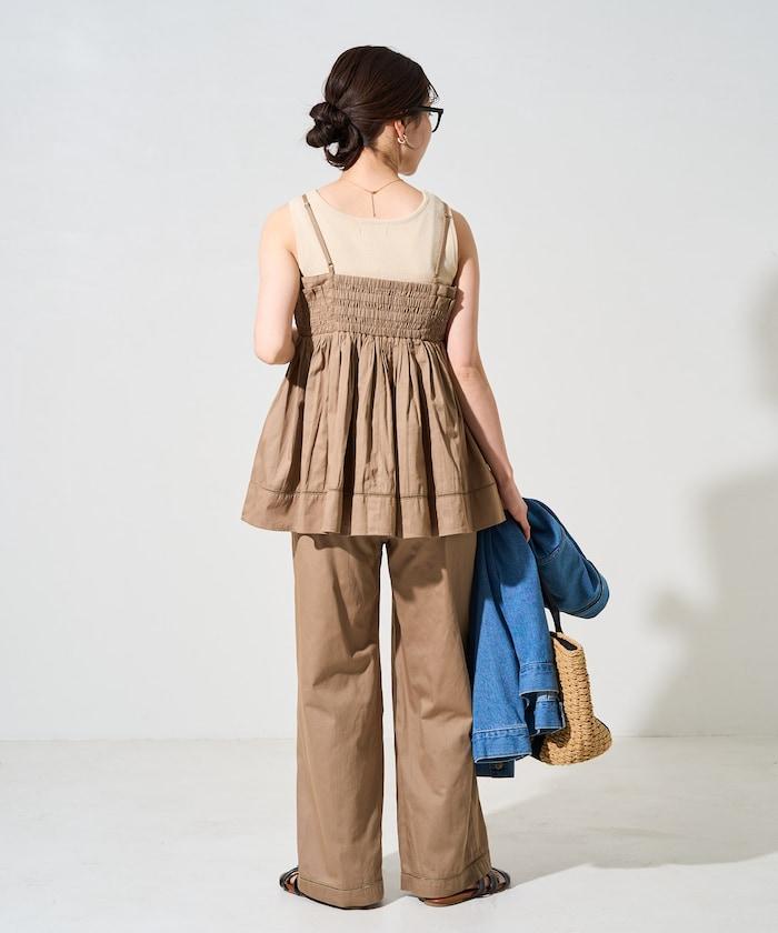 印度風捲邊吊帶長款上衣（可搭配套裝）