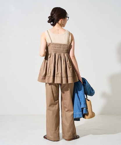 印度風捲邊吊帶長款上衣（可搭配套裝）