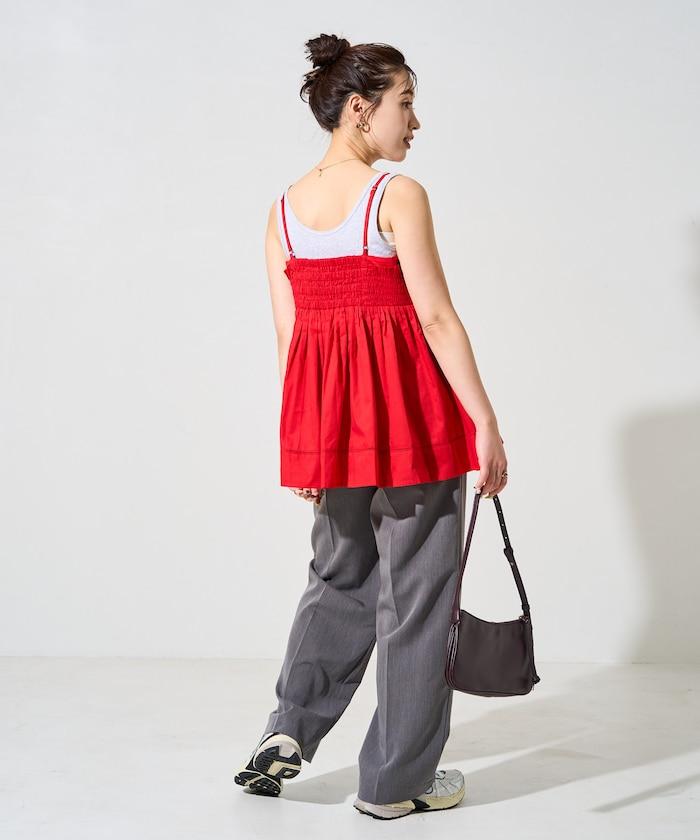 印度風捲邊吊帶長款上衣（可搭配套裝）