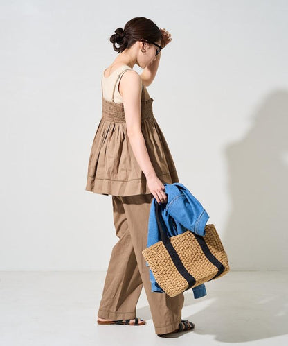 印度風捲邊吊帶長款上衣（可搭配套裝）