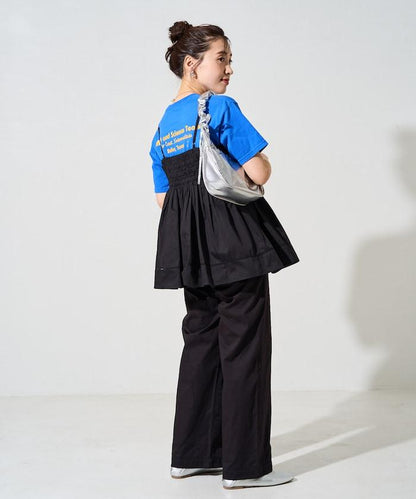 印度風捲邊吊帶長款上衣（可搭配套裝）