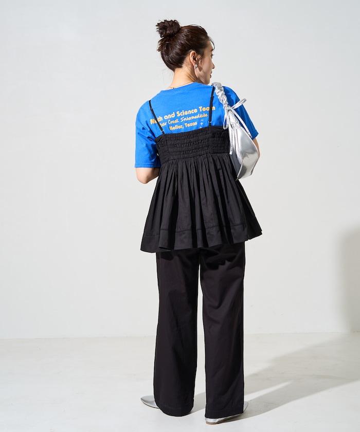 印度風捲邊吊帶長款上衣（可搭配套裝）