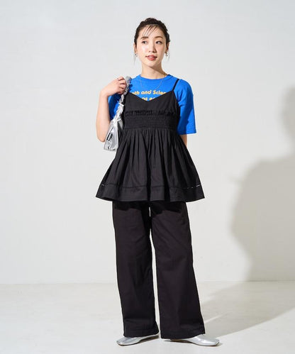 印度風捲邊吊帶長款上衣（可搭配套裝）