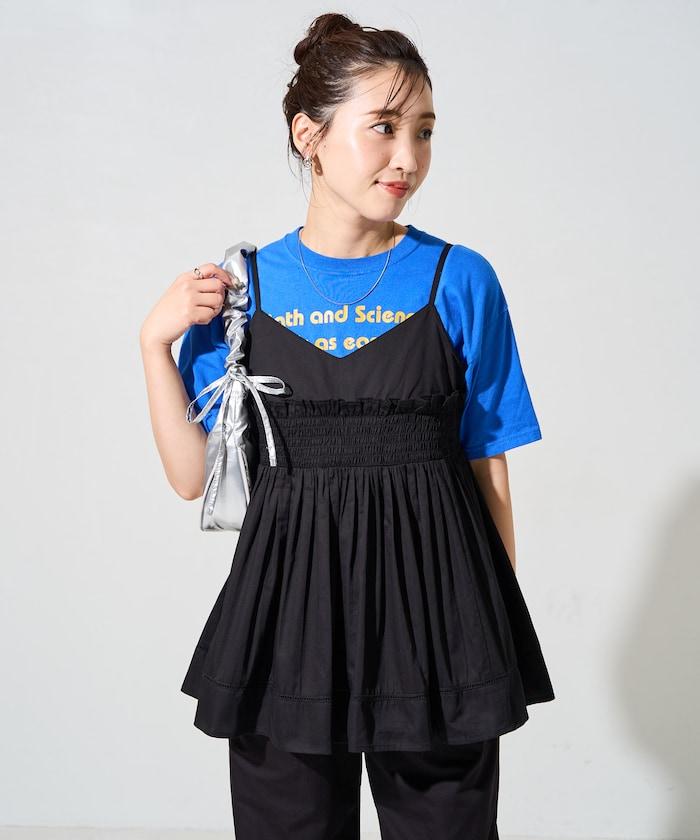 印度風捲邊吊帶長款上衣（可搭配套裝）