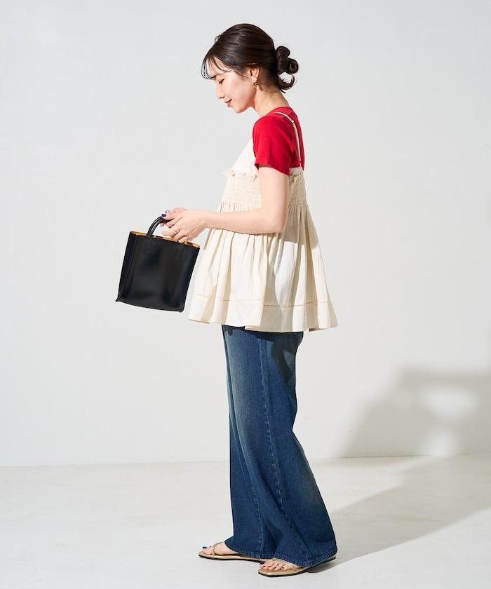 印度風捲邊吊帶長款上衣（可搭配套裝）