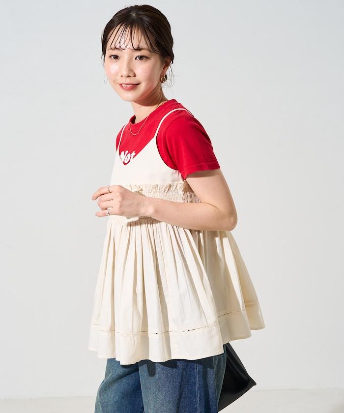 印度風捲邊吊帶長款上衣（可搭配套裝）